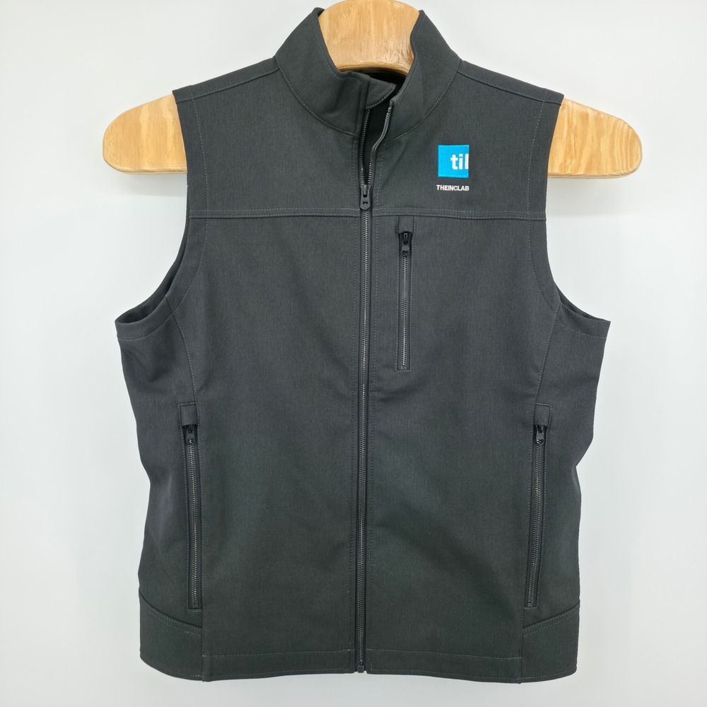 KUHL Impakt Vest Mens Large Charcoal Gray Softshell Full Zip Style 1163 Logo